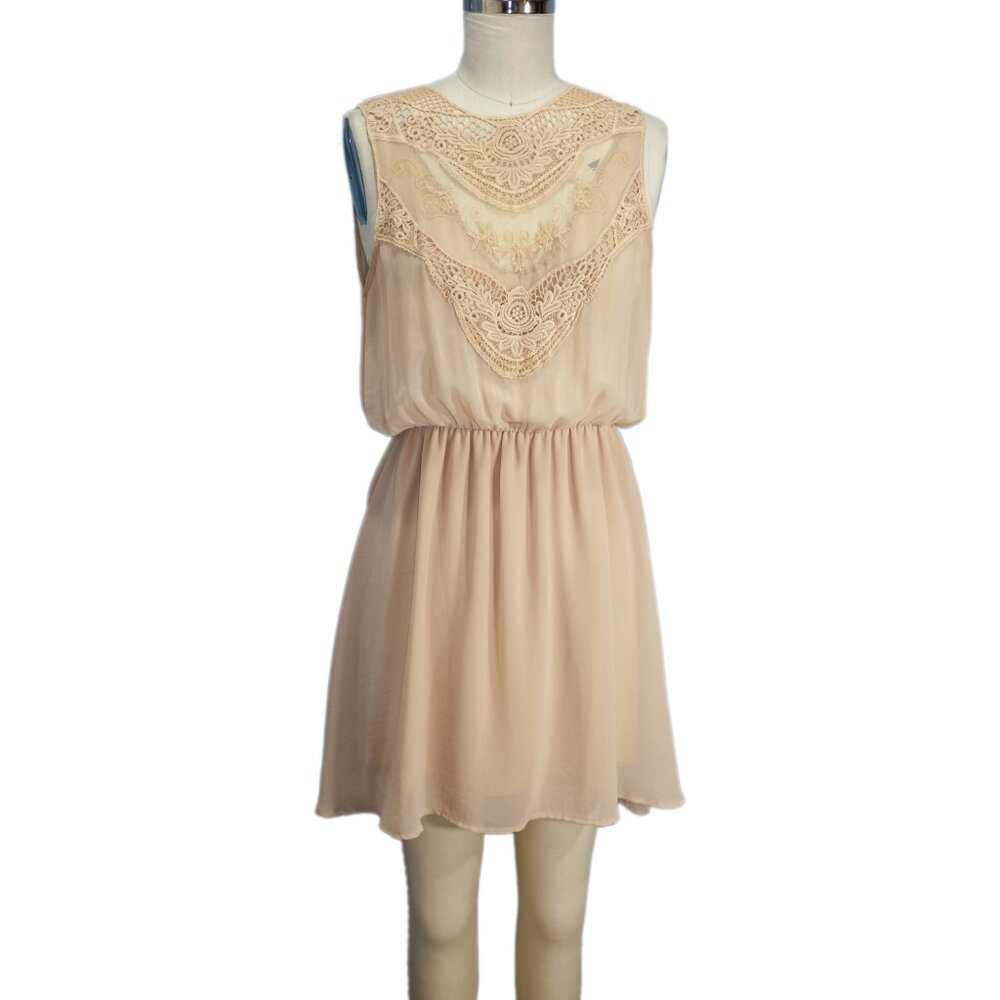 Tobi Cream Mini Dress - Size Medium